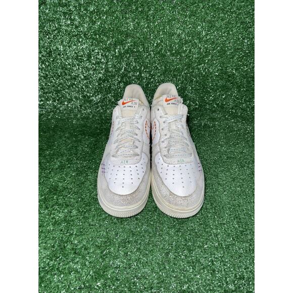 Nike Air Force 1 ‘Nike 101’ Women’s Size 9 White Leather Casual Shoes DX2348-100 - Picture 5 of 9